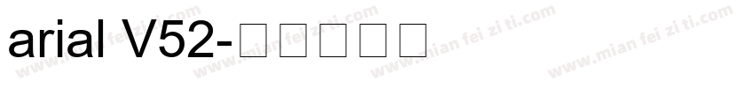 arial V52字体转换